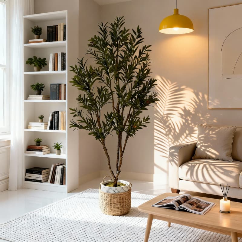 Cross-border Amazon Artificial Plant Olive Tree Green Plant Plastic Olive Nordic Fake Tree Floor Bonsai