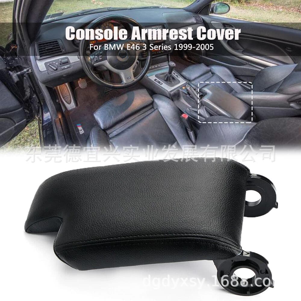 Center Console Armrest Lid Leather Cover for 99-04 BMW 3 Series E46 Glove Box Lid