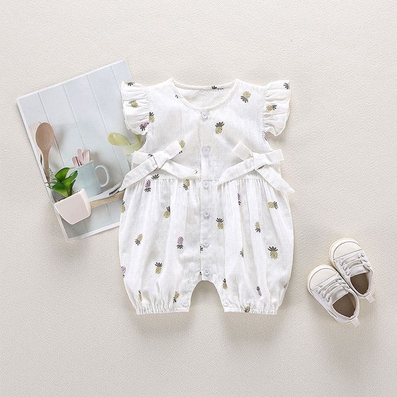 Baby Summer Clothes 0-3-6-9 Months Baby Girl Clothes Princess Romper 0-1 Year Old Newborn One-Piece Thin Jumpsuit