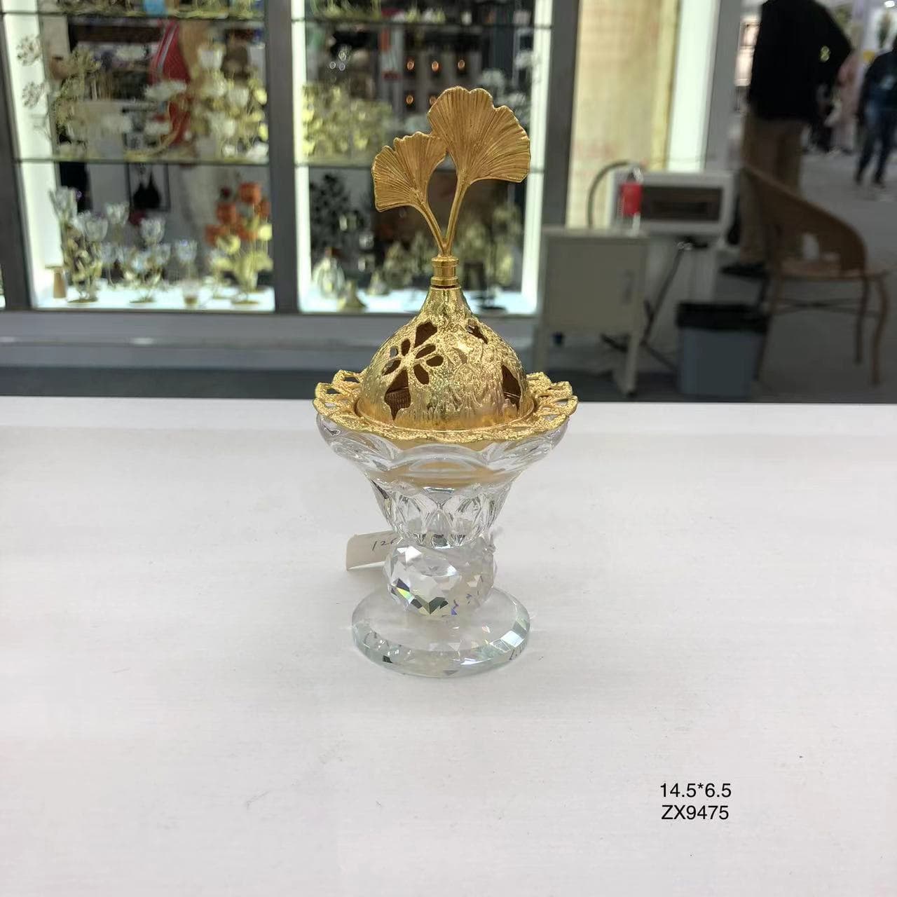 Middle Eastern Arab Crystal Incense Burner, Glass Incense Burner, Creative European-Style Crystal Incense Burner, Factory Direct