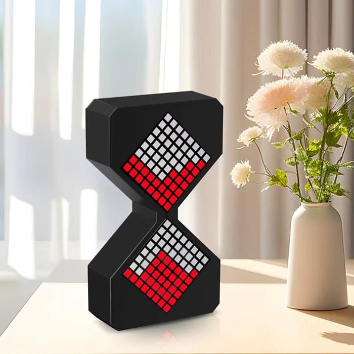 Electronic Hourglass, Children's Student Timer for Home Use, Small Gravity-sensing Desktop Stress Relief Glowing Sand Timer