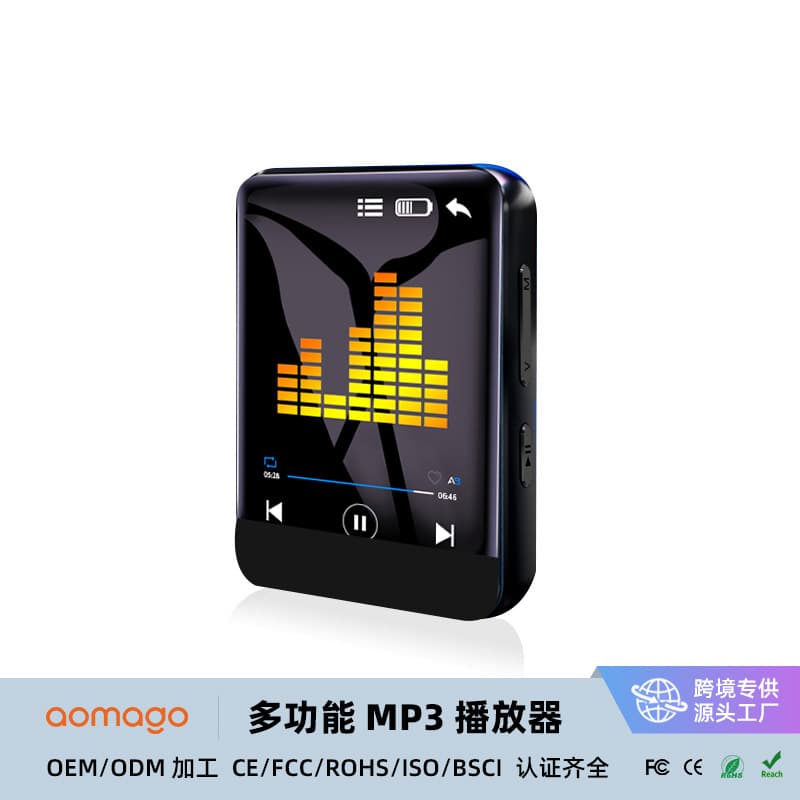 Cross-border New Model 1.8-inch MP3 Player Walkman MP4 Small Noise Reduction Music Full Screen Bluetooth Version