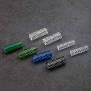 Cross-Border Best Seller Smoking Accessories Multi-Color Glass Mouthpiece 7-Hole Spiral Glass Mouthpiece Disposable Glass Mouthpiece