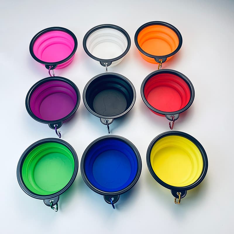 In-Stock Dog Bowl Wholesale, Portable Collapsible Dog Bowl, Slow Feeder Bowl, Silicone Pet Bowl, Cat Bowl Water Supplies