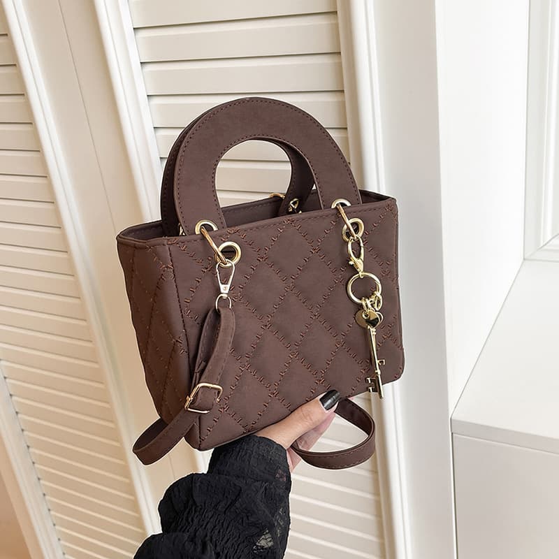 Korean Style Popular Bag Women 2026 New Texture Work Handbag Commuter Shoulder Crossbody Small Square Bag