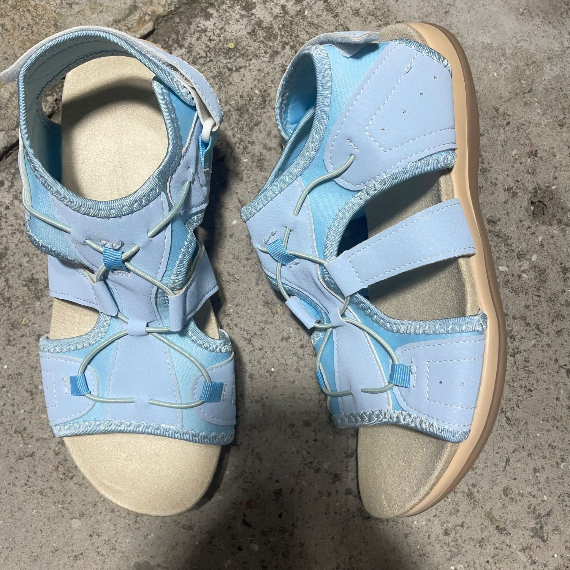 Women's Sandals Summer New Round Toe Breathable Casual Sandals Cross-border Large Size Flat Beach Sandals Women