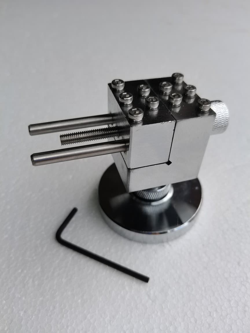Multifunctional micro-pavement holder base, inlaid with stone-set iron balls, micro-pavement handcraft tool holder