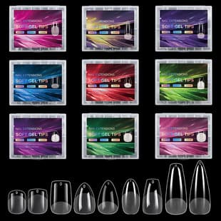 Cross-Border 240pcs Boxed Press-On Nails, Short Transparent Matte Seamless False Nail Tips, Matte Finish