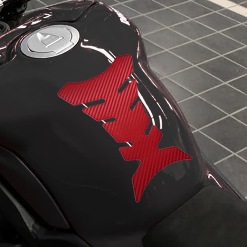 Universal Motorcycle Fishbone Tank Sticker Protective Decal Japanese Style Rider 3D Fishbone Sticker Thickened Extended Version