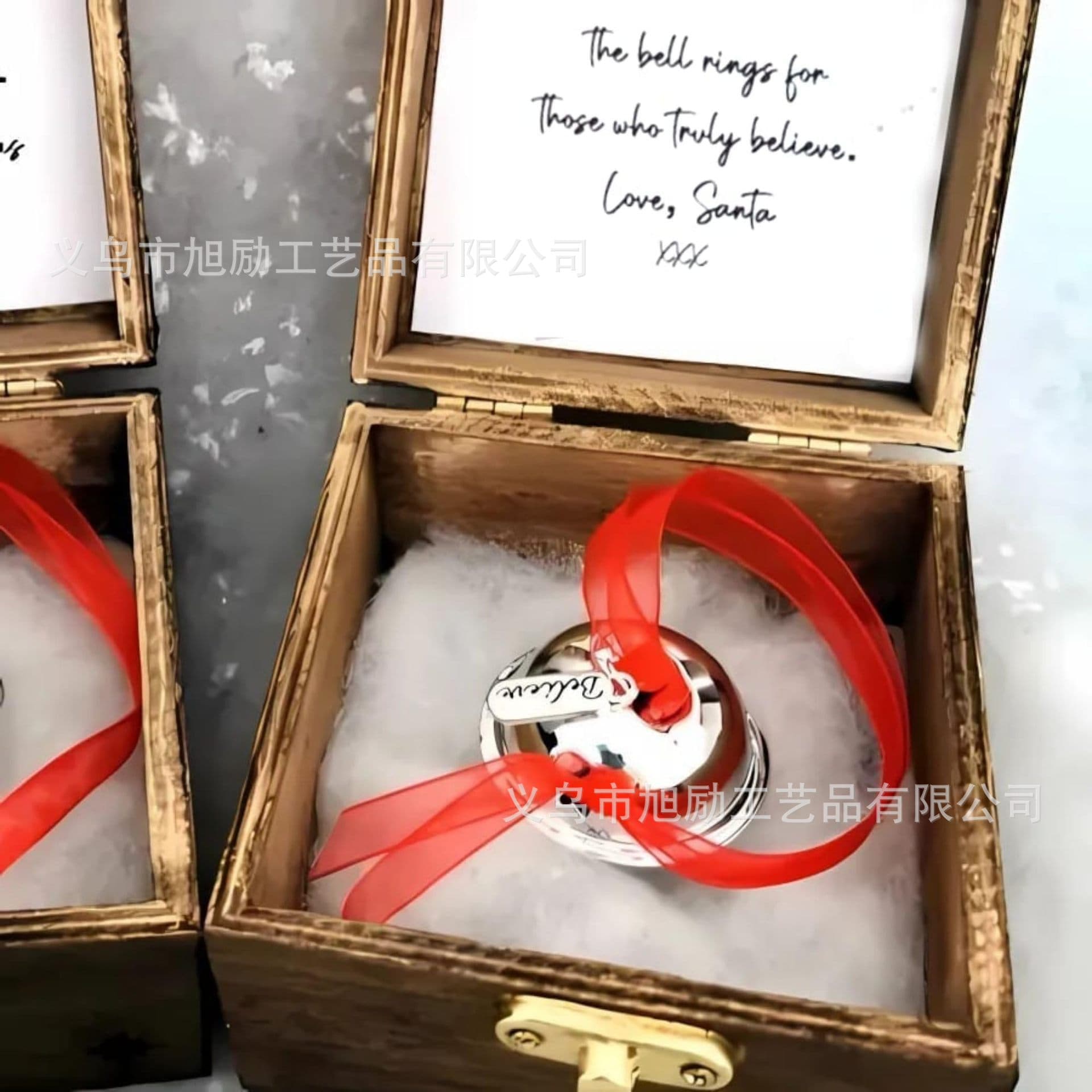 Cross-Border New Christmas Magical Bell Christmas Hope Bell Metal Pendant