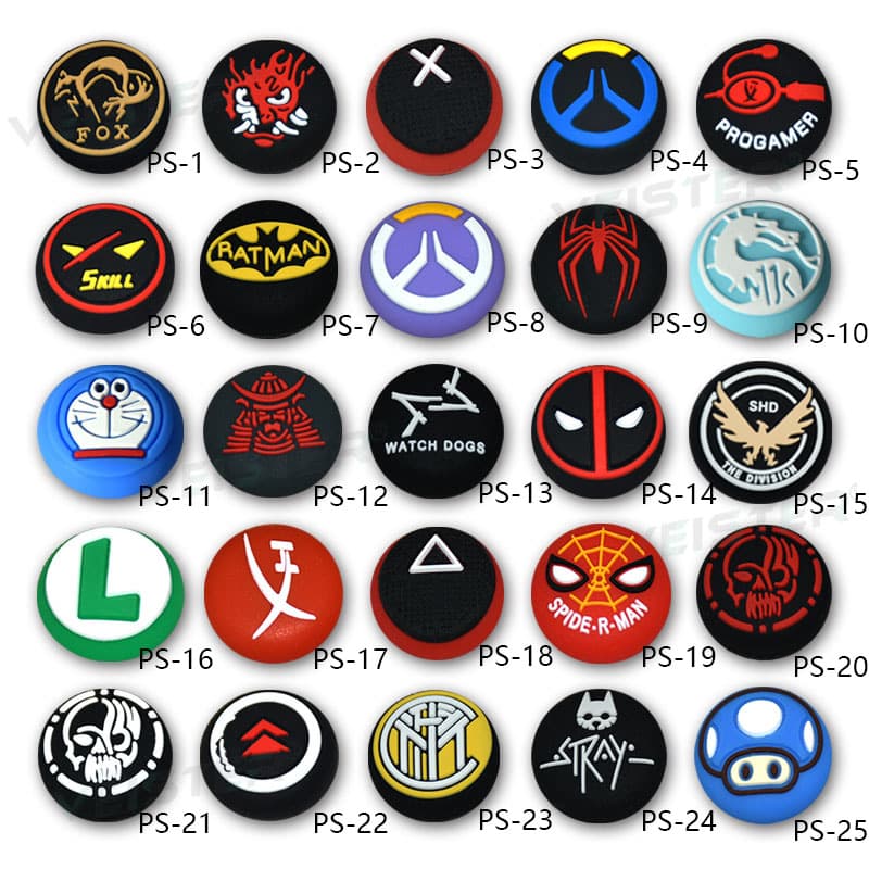 PS5/PS4 controller joystick caps, game controller joystick covers, button protective caps, XBOX mushroom-shaped silicone caps