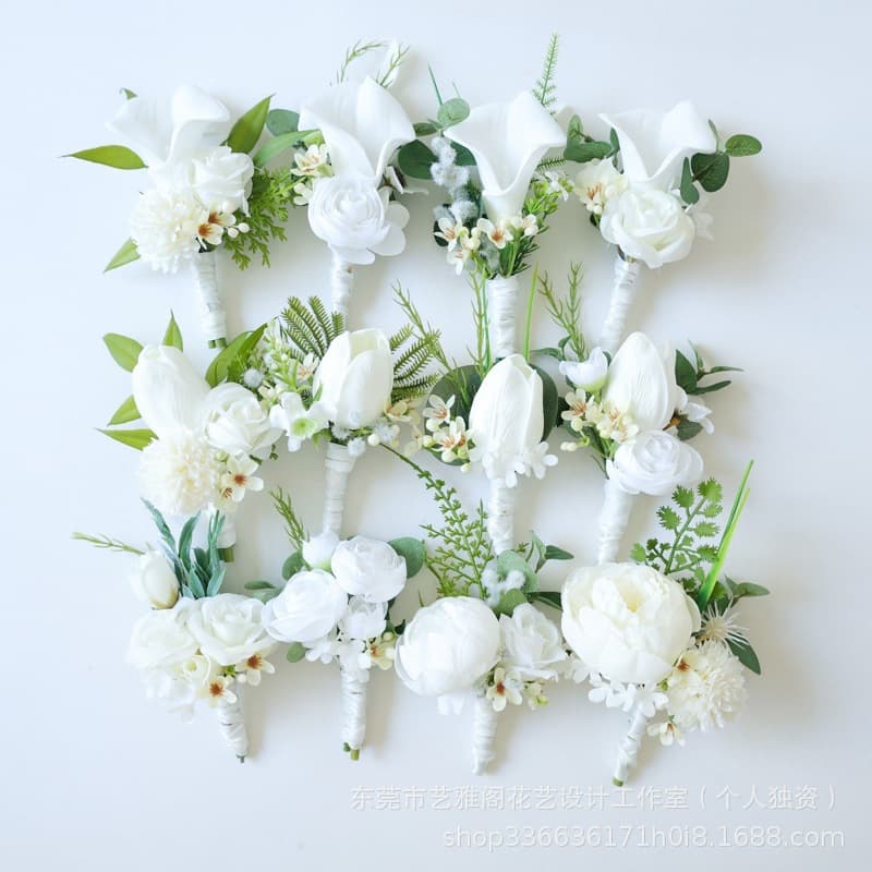 Yiyage 237 Western Business Celebration Corsage Wrist Corsage Wedding Supplies Photography Studio Props White Series