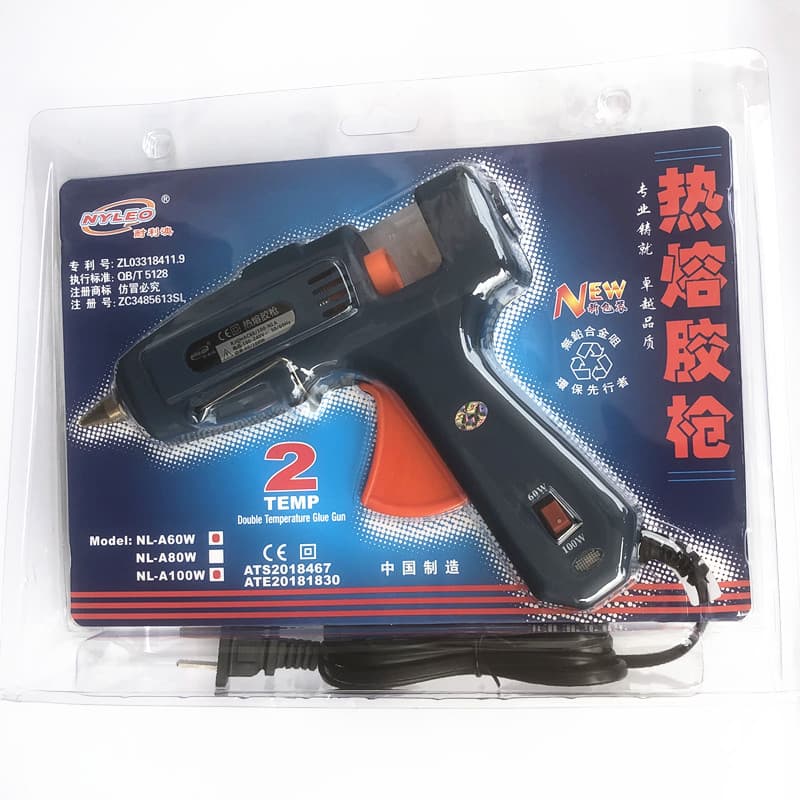 Nl-A Hot Melt Glue Gun Nai Li Ao 60W-100W Dual Temperature Thick Glue Stick Gun Hot Melt Gun Wholesale