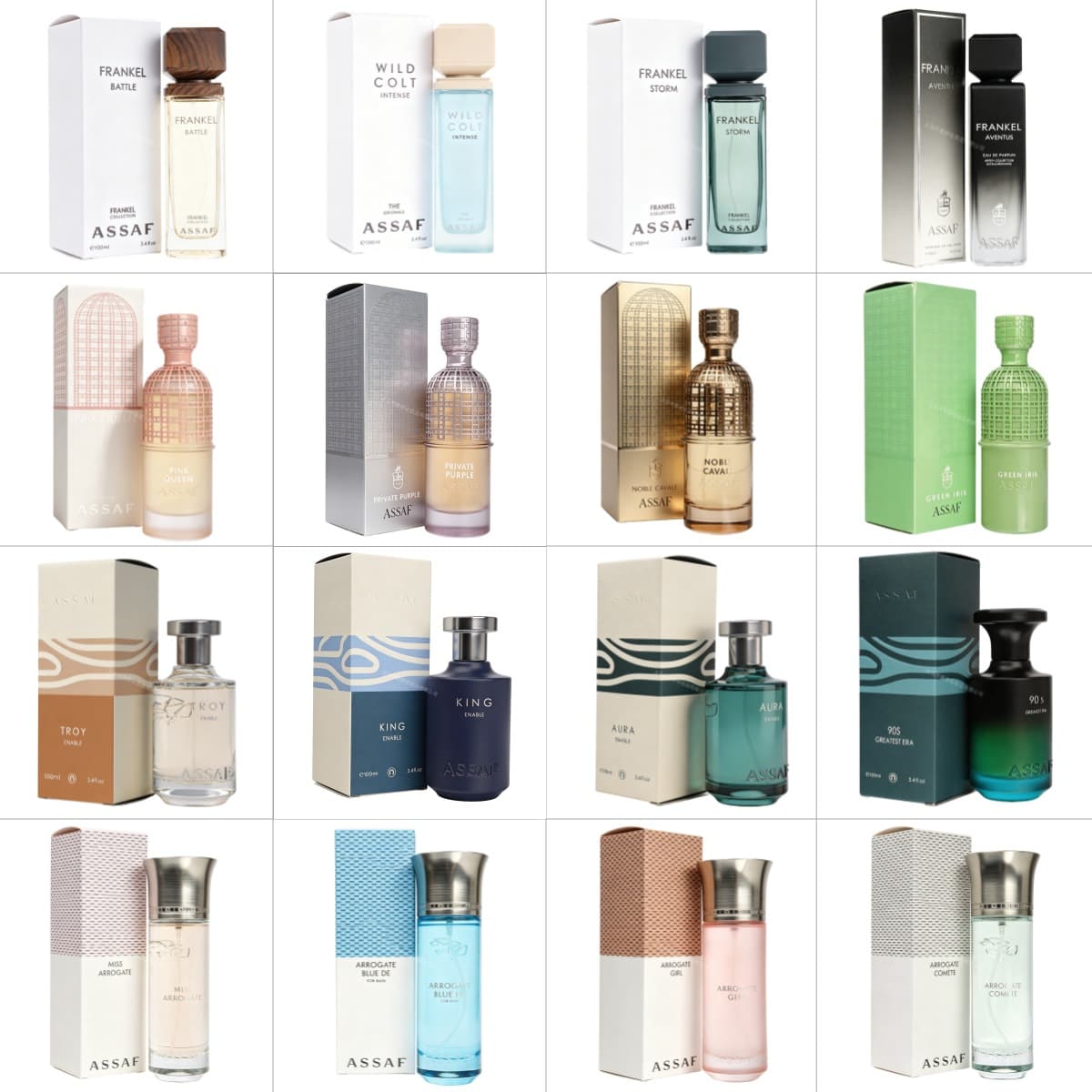 Cross-border Hot-selling Export Middle East Arab Dubai Perfume 200ml ASSAF Perfume Wholesale