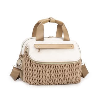 New Quilted Mommy Bag Stroller Bag Outing Handbag Crossbody Hospital Bag Large Capacity Multifunctional Maternity Baby Bag