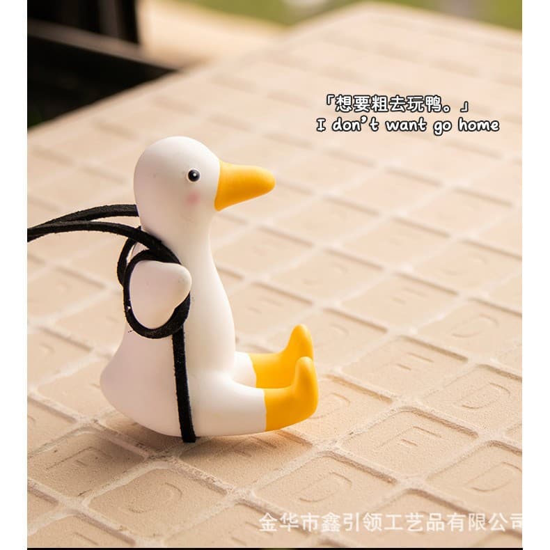 Car Hanging Ornament Car Accessories Interior Swing Duck Trendy Craft Decoration Auto Decor