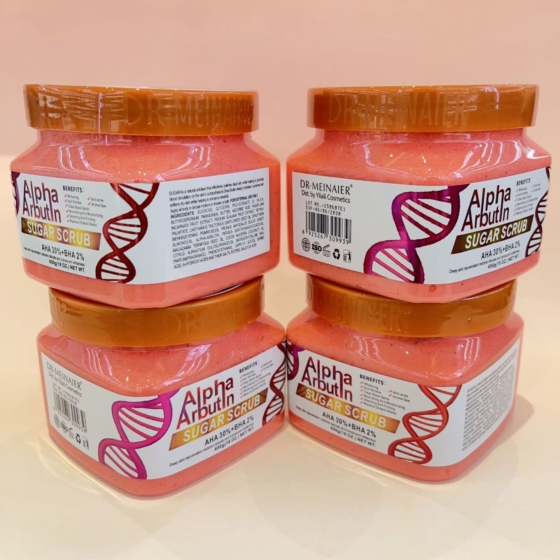 Cross-Border Arbutin Scrub Sugar Bath Salt 650g Body Exfoliating Wet Salt Whole Body Sea Salt Export