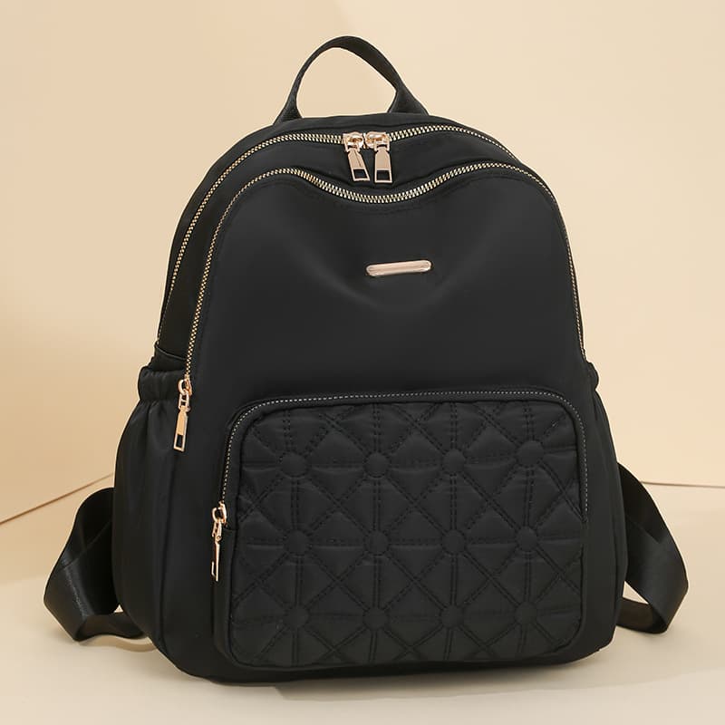 2024 New Oxford Cloth Backpack Women's Large Capacity Versatile Waterproof Student Backpack Fashion Lightweight Travel School Bag