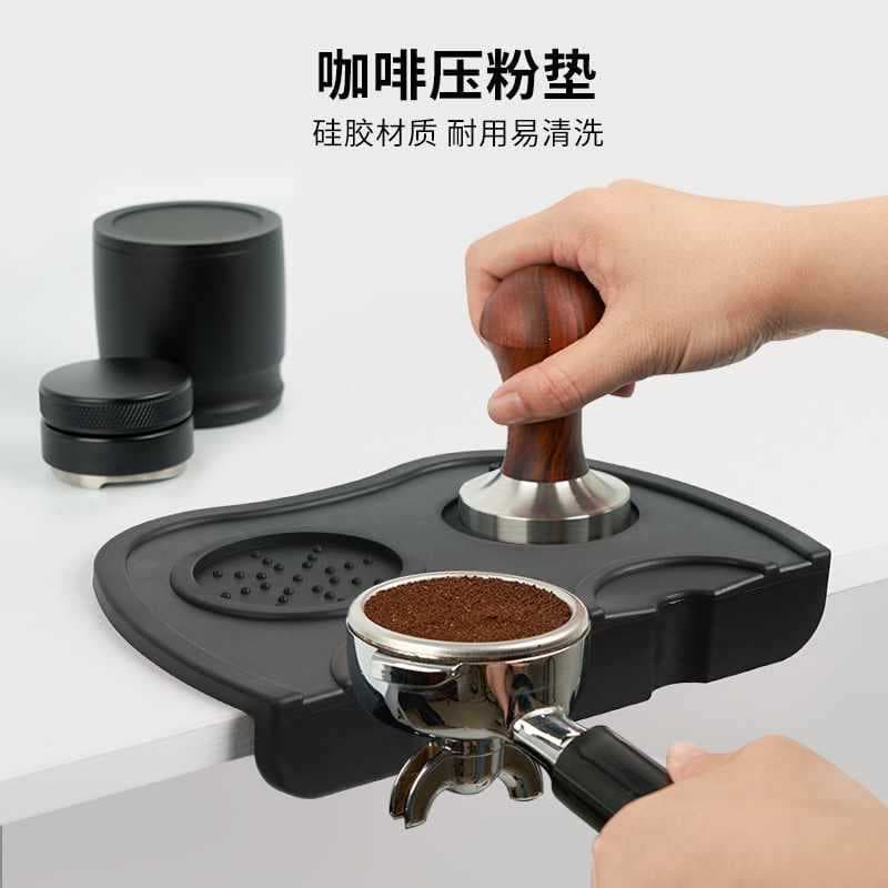 ◇Coffee powder pad, bar corner handle pressure pad, silicone non-slip coffee pad, coffee machine equipment storage