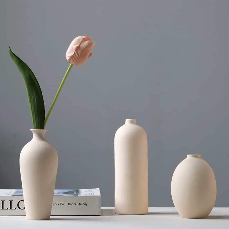 Jingdezhen small vase home flower arrangement ceramic vase decoration Chinese Zen creative simple vase decoration