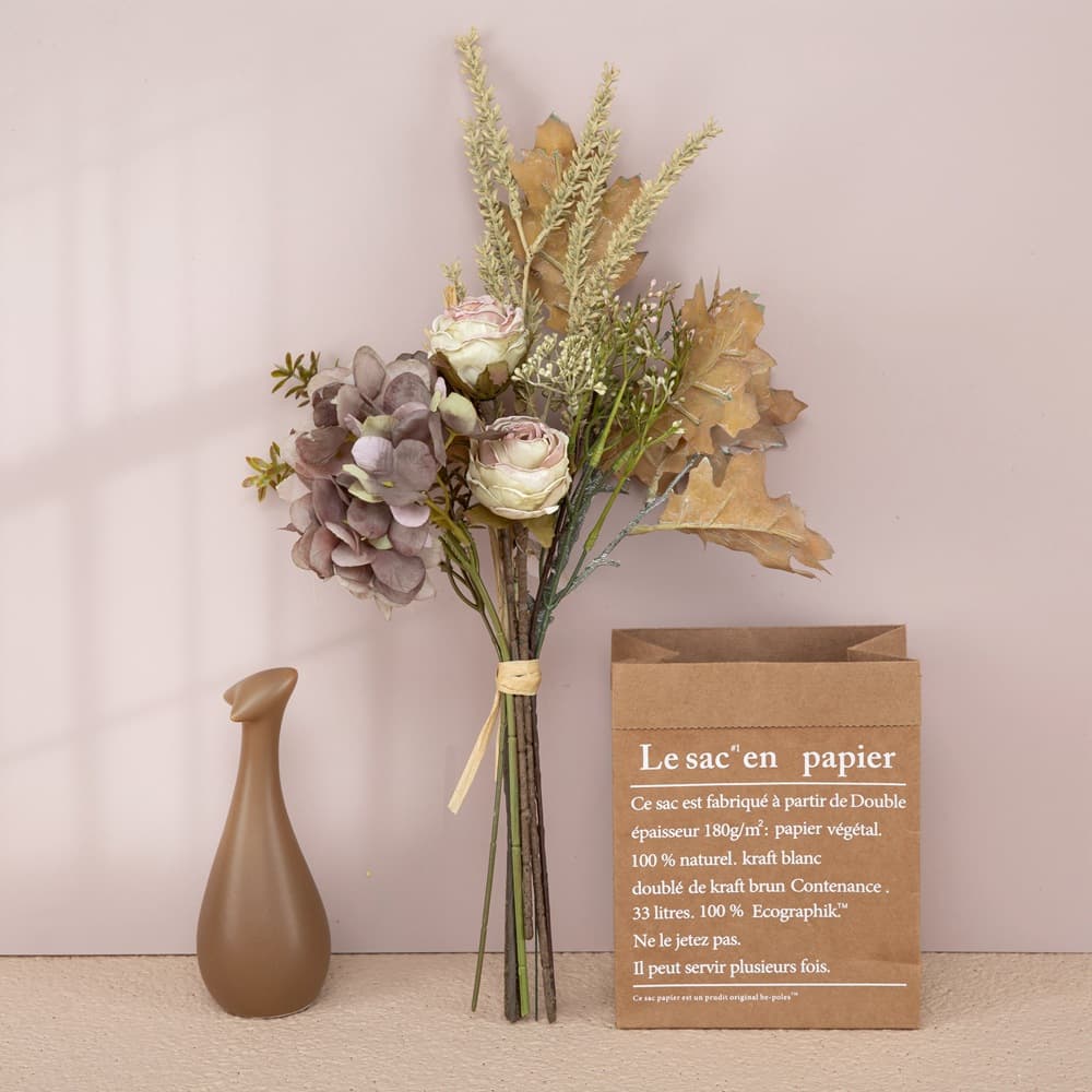Cross-border Mirror Night Notebook Simulation Flower Home Decoration Design Wedding Bouquet Wall Decoration Wall Hanging CF01210