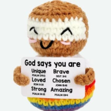 Cross-border new crochet positive energy animal expressive penguin emoji hand-knitted God's beer finished doll