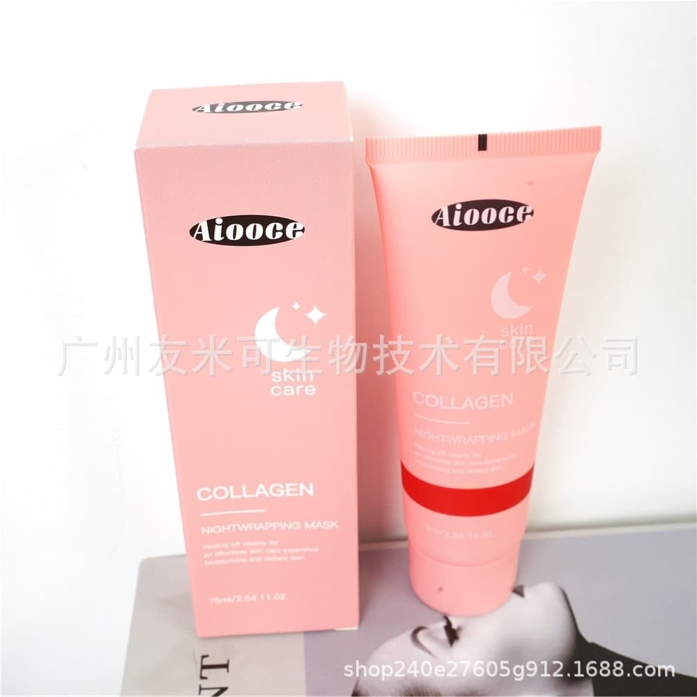 Aiooce Cross-Border COLLAGEN MASK Peel-Off Collagen Mask, Apply-On Overnight Sleeping Mask