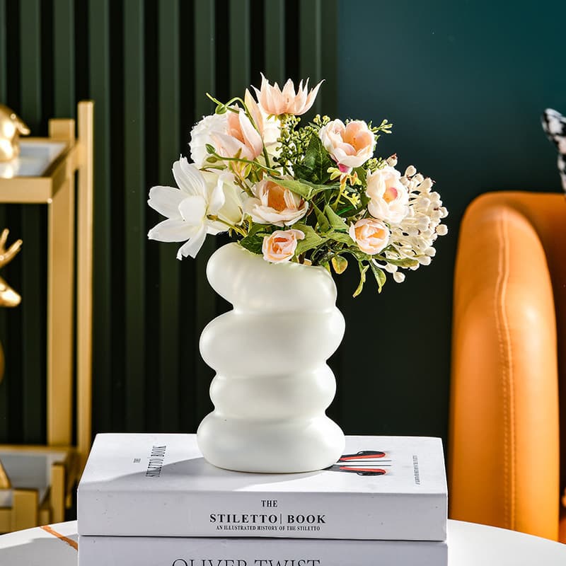 Plastic Flower Vase Nordic Vases for Flowers Creative Spiral