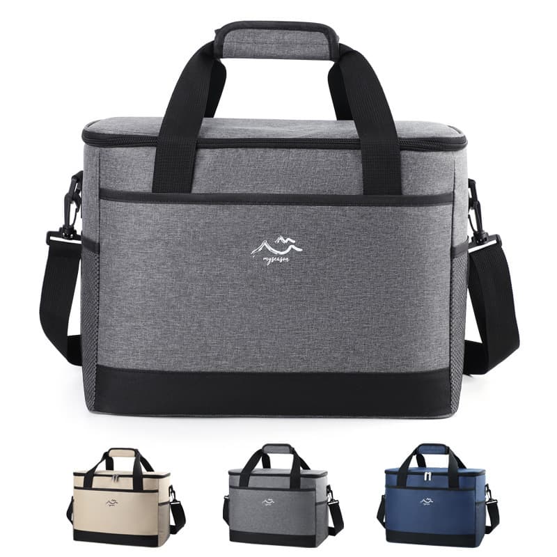 New camping cross-body picnic bag, outdoor portable fresh-keeping lunch bag, large-capacity ice bag, lunch box, insulated bag