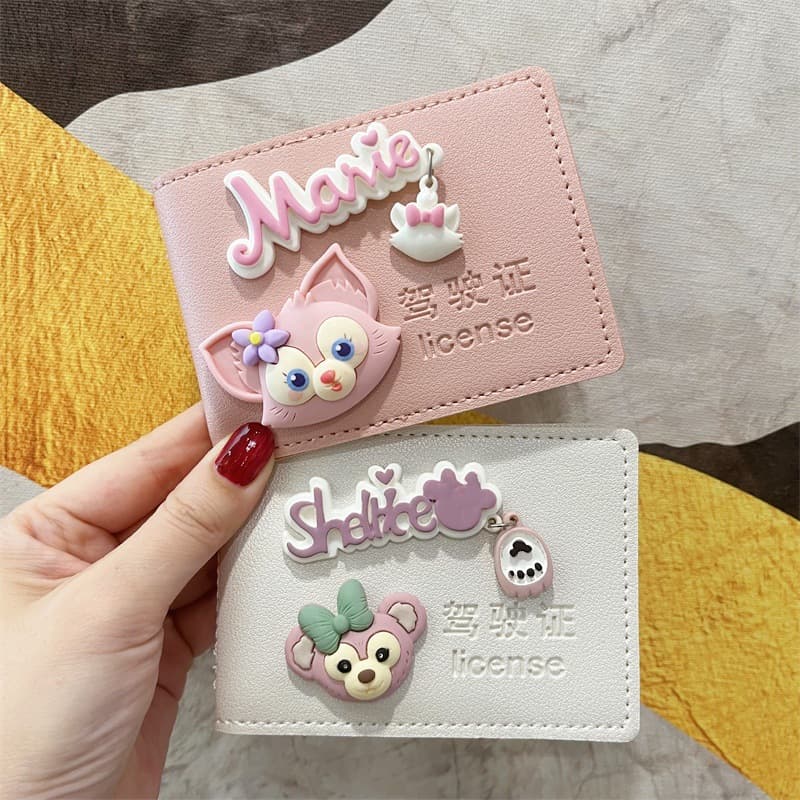 Motor Vehicle Driver's License Protective Cover, Adorable Cartoon Design, Trendy Personalized Creative License Holder