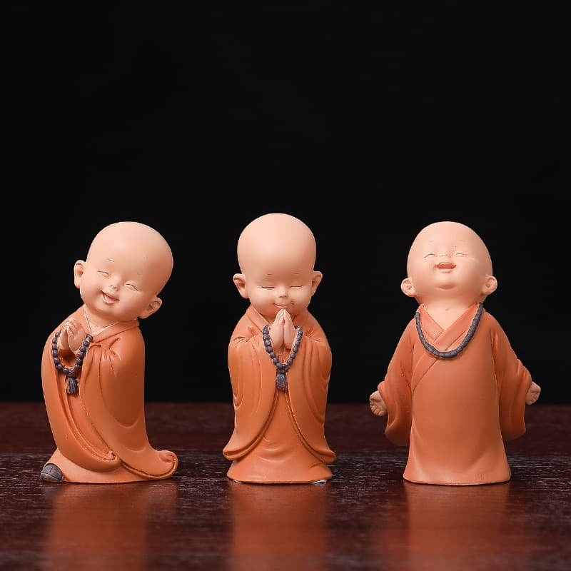 Zen Monk Resin Ornament for Living Room TV Cabinet Home Office Tea Table Decorations Gifts