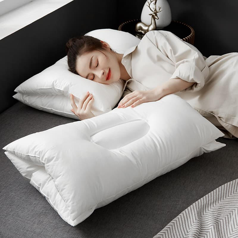 Hilton Hotel All-Cotton Pillow for Neck Support Sleeping, Pillow Core for Cervical Care and Sleep Aid, Bedding