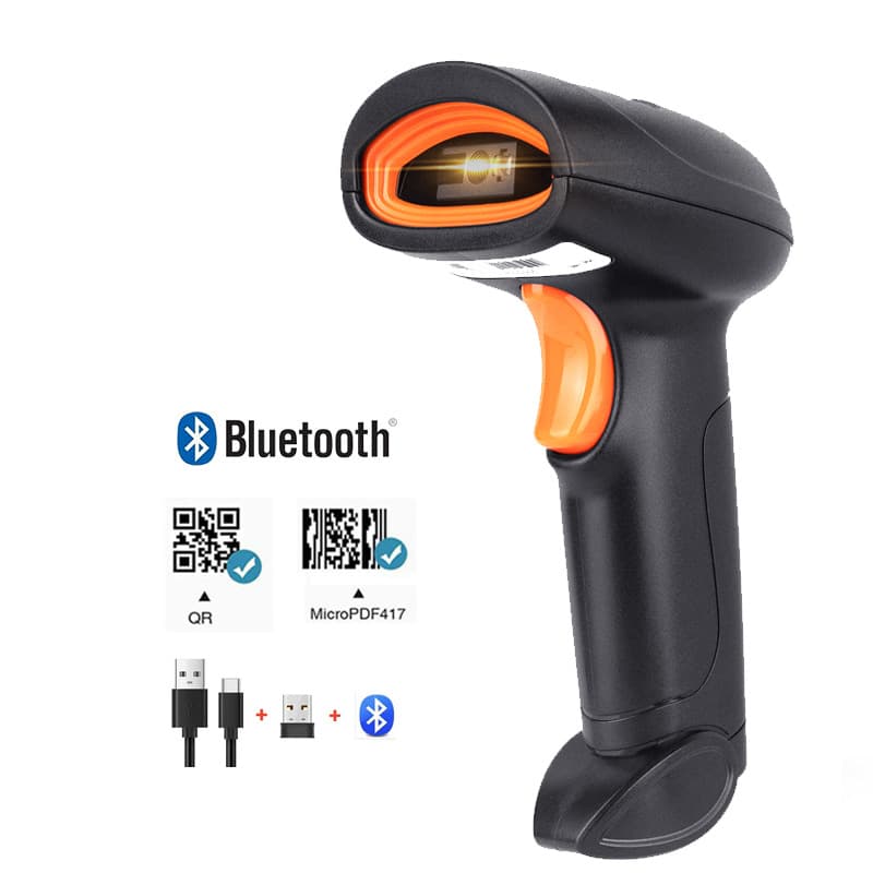 H4B Bluetooth Wireless Barcode Scanner 2D Qr Codes Reader