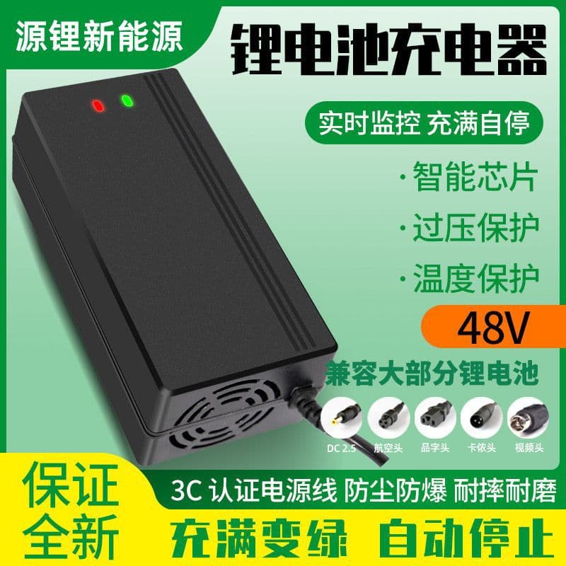 Traction Battery Charger 48V 5A for Tricycle E-bike Lithium Iron Phosphate Ternary Battery Electric Vehicle Charger