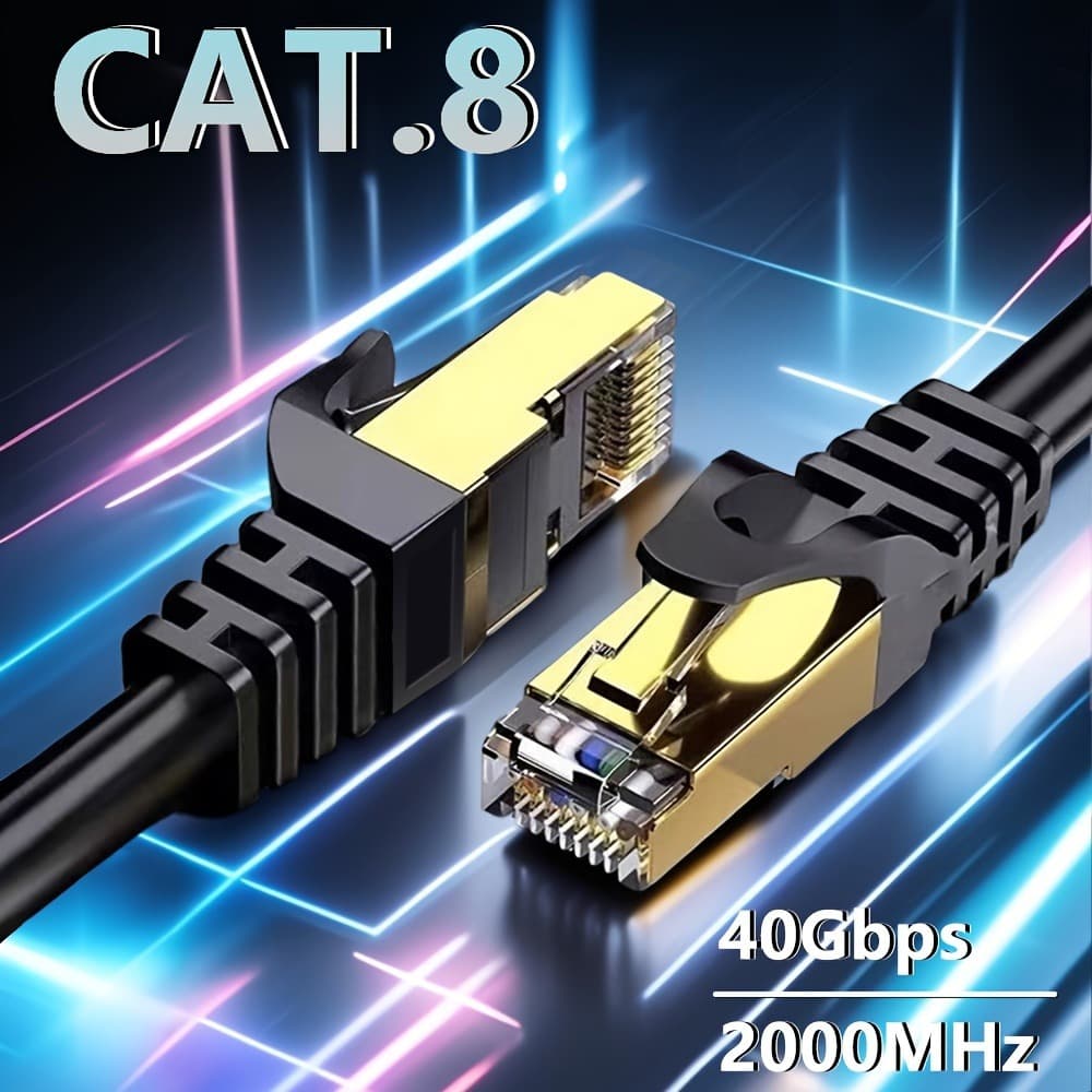 Cross-border CAT8 Ethernet Cable 10Gbps Twisted Pair Oxygen-Free Copper High-Speed RJ45 Computer Network Patch Cord