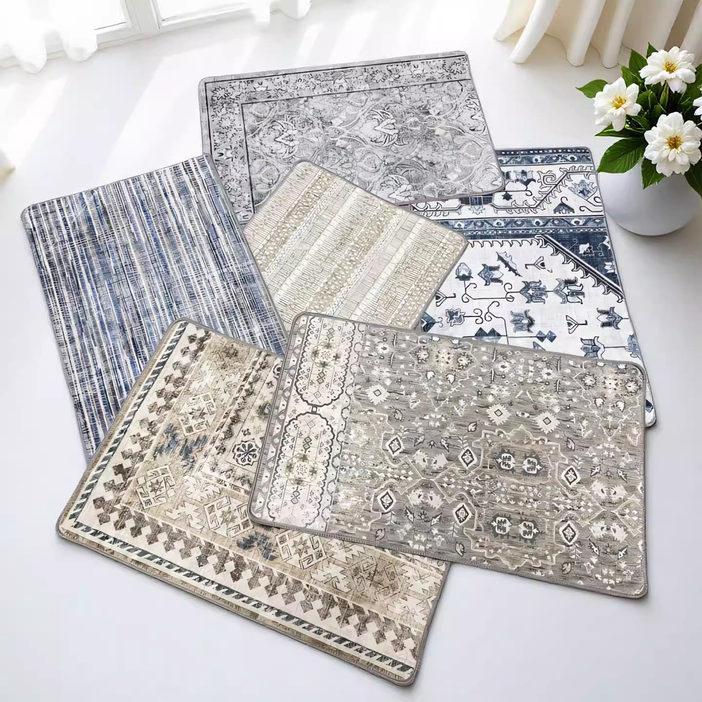Foreign trade defective products can be machine washed non-slip floor mats for home bathroom kitchen floor mats carpet entrance door mats thin machine washable