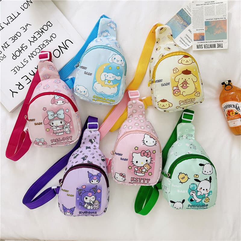 New Cartoon Children's Chest Bag, Cute Kindergarten Backpack, Fashion Toddler Crossbody Backpack, Snack Toy Shoulder Bag