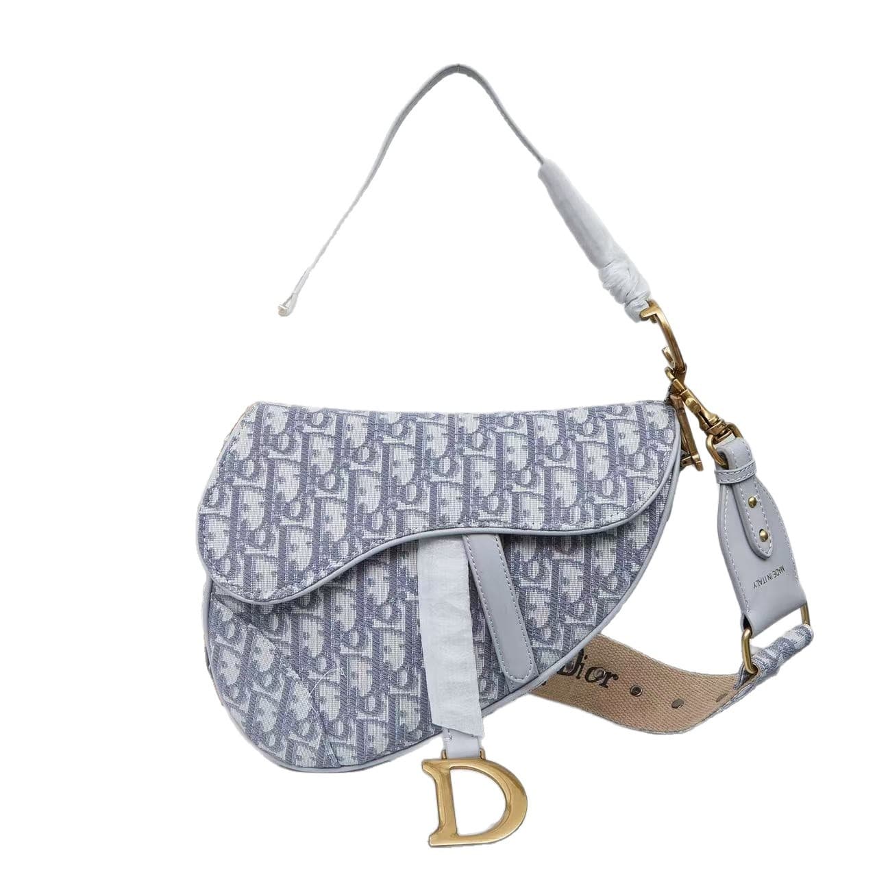 Foreign Trade Vintage Embroidered Saddle Bag Retro Fragrance Style D Brand Saddle Shoulder Crossbody Fashion