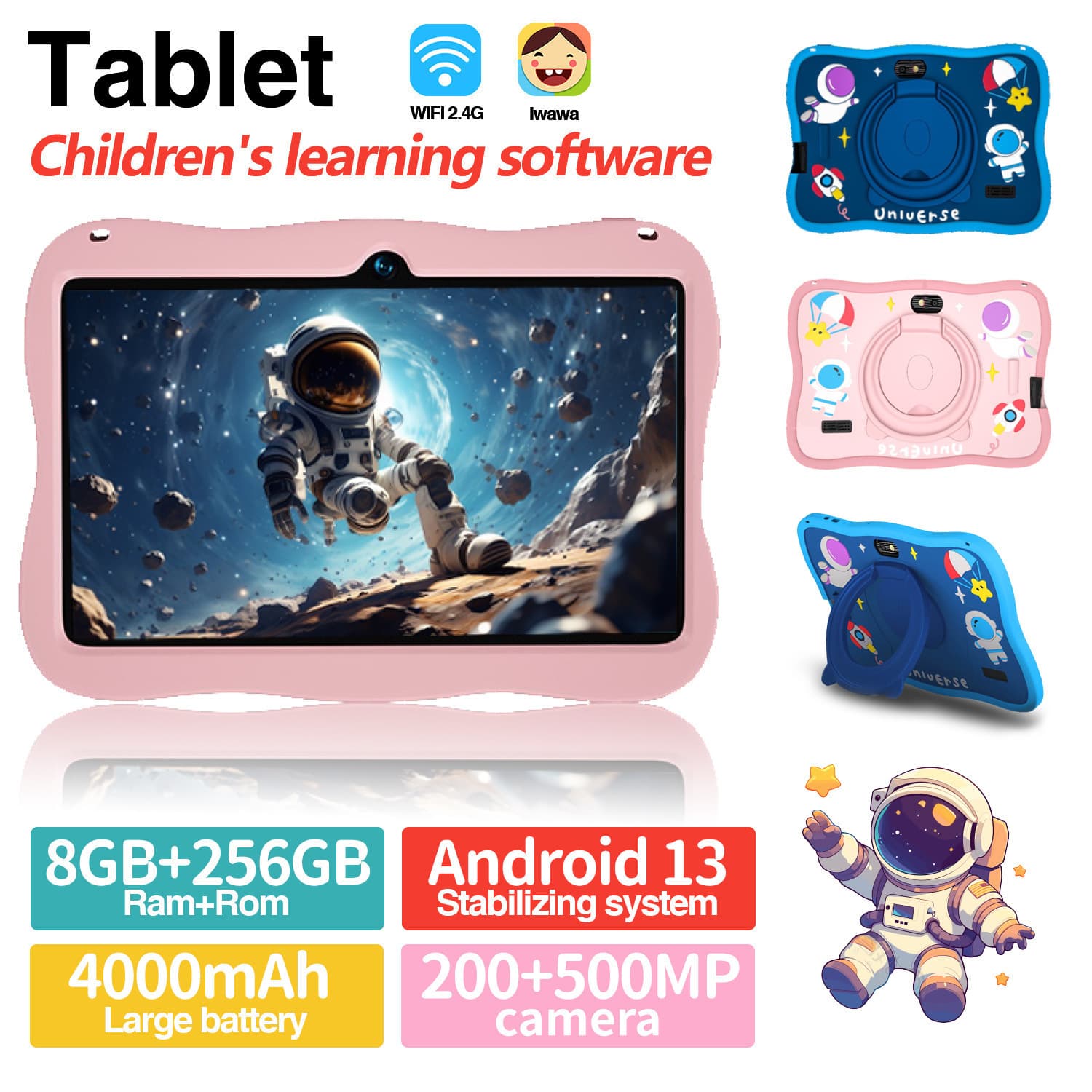 7-inch Android 128GB WiFi Bluetooth Kids Tablet Cross-border Hot Seller