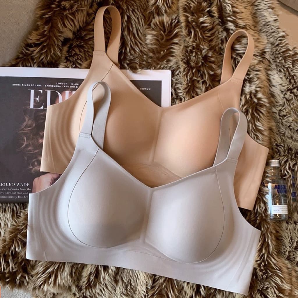Slim Pull-Up Seamless Bra for Women, Large Bust Minimizer, Wire-Free, Side Fat Control, Anti-Sagging, Push-Up, Plus Size Bra