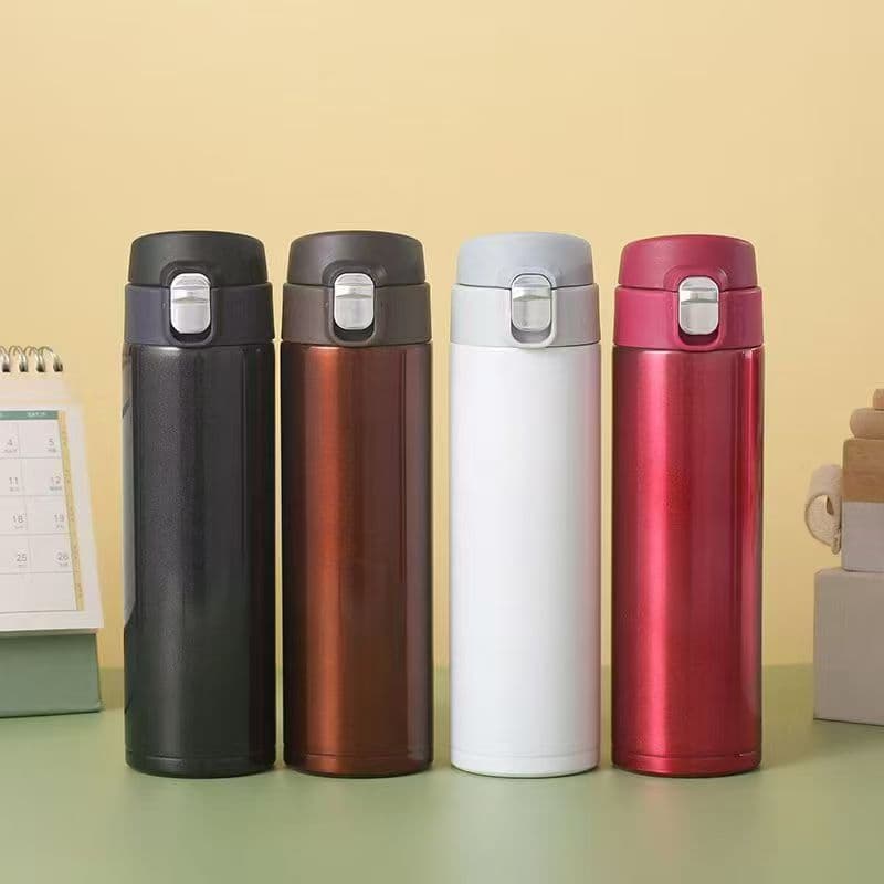 Factory Direct 304 Stainless Steel Pop-Up Thermos Cup Creative Fashion Gift Cup Portable Business Office Water Bottle