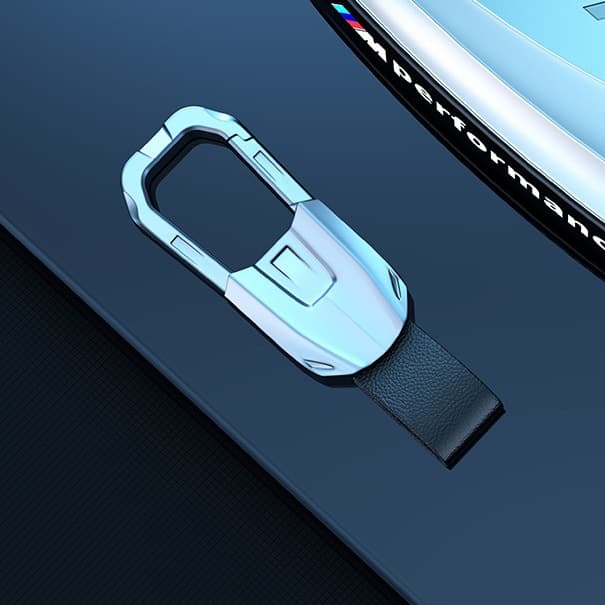 Men's Car Racing Keychain Premium Keychain Creative Waist Hook for Audi Volkswagen BMW Anti-Loss Key