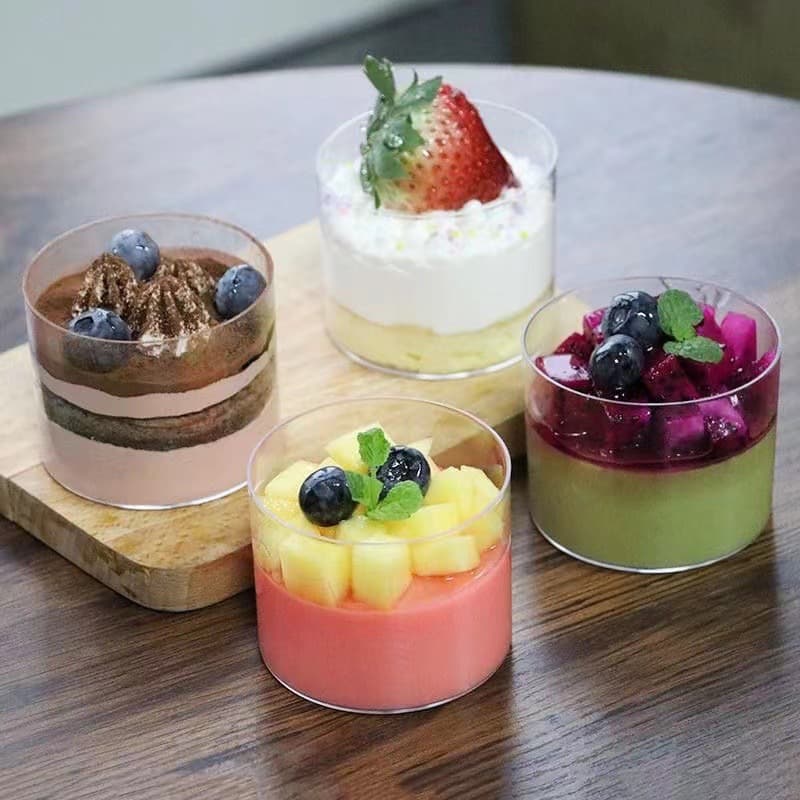 Baking Pudding Bowl Glass Ice Cream Cup Yogurt Bowl Bird's Nest Bowl Oven Mold Dessert Glass Bowl