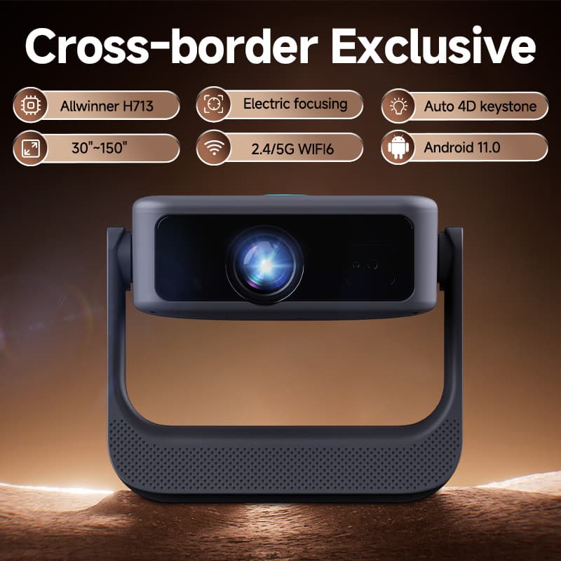 Export Exclusive CY350MAX Projector HD 1080P Auto Focus Home Theater Gimbal Projector