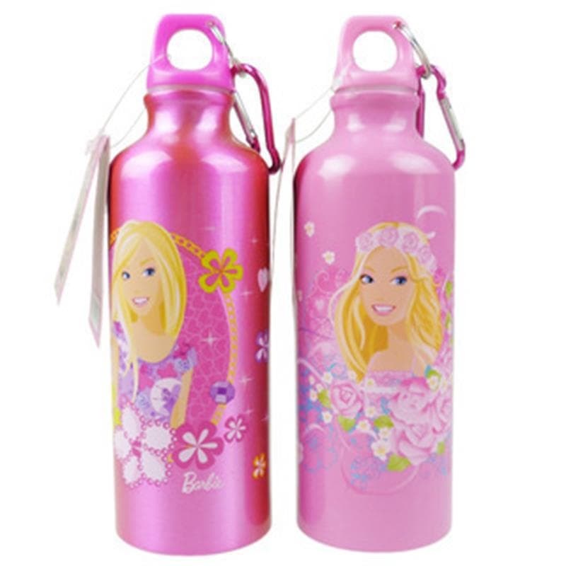 Cartoon Aluminum Sports Water Bottle Portable Hiking Canteen Children Outdoor Cycling Bicycle Water Bottle LOGO Printing