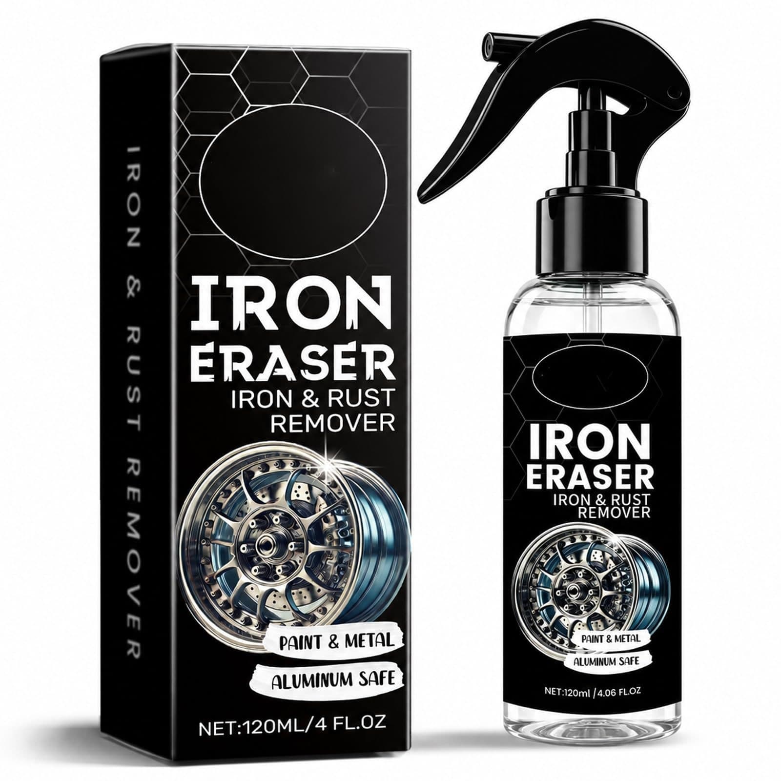 Iron Eraser Rust Remover Spray, rust removal spray car surface cleaning care