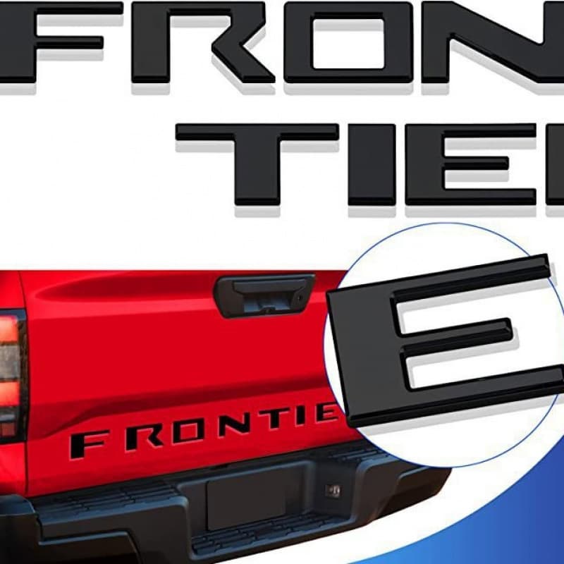 Suitable for Nissan FRONTIER trunk car label, ABS pickup truck modification label, grooved car label, plastic label