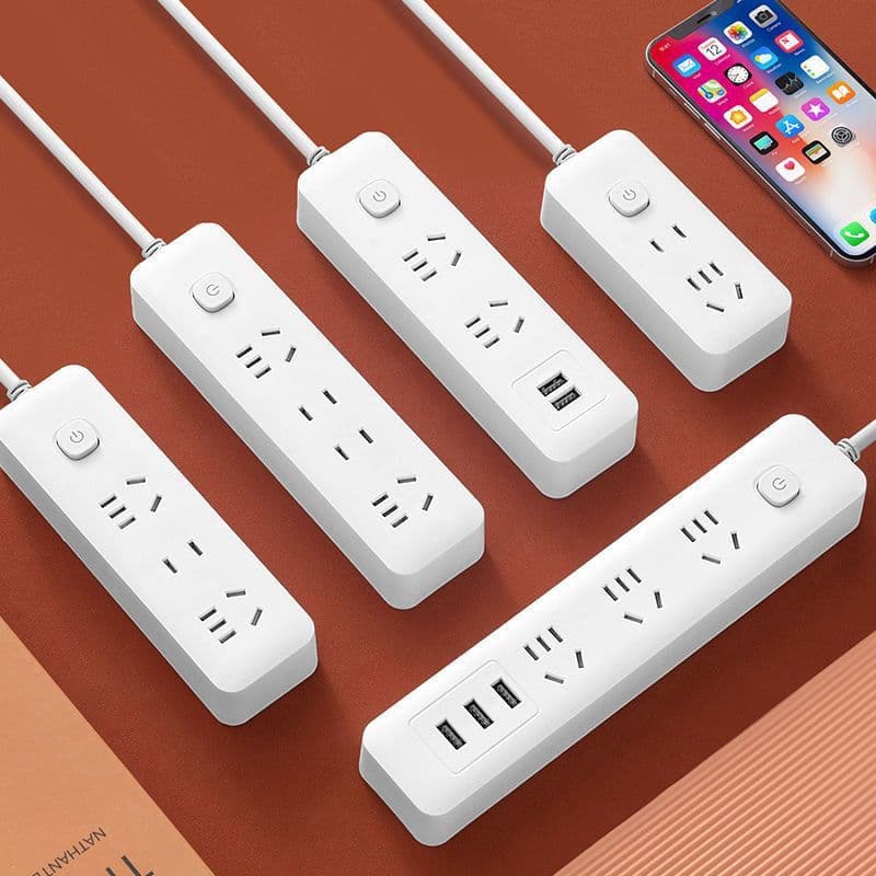 US Version Household Multi-Function USB Socket Multi-Port Long Cord Power Strip Office Power Strip Separate Control Switch Extension Board