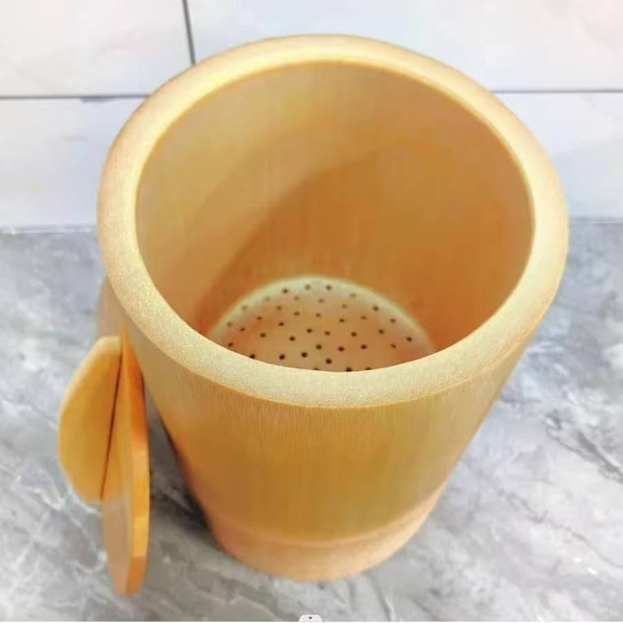 Natural Bamboo Steamer for Bamboo Tube Rice, Whole Bamboo Rice Steamer for Home Use