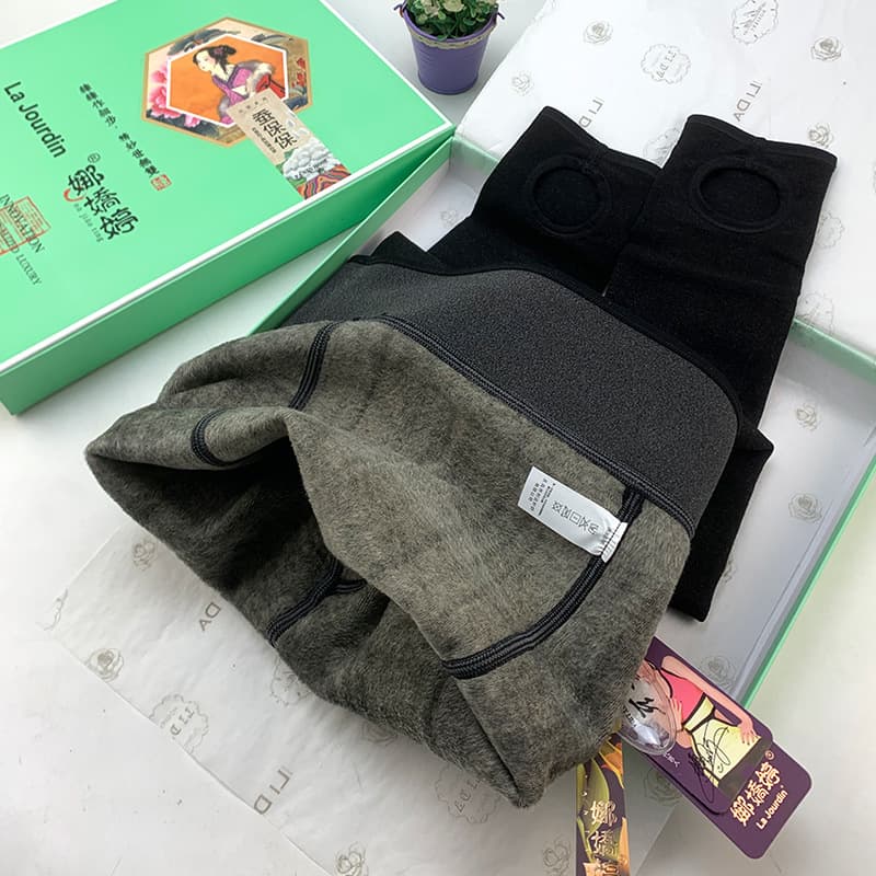 2000D Silk Skin-Nourishing Fleece-Lined Base Layer Thermal Pants Winter Heat Cotton Integrated Pants Stirrup Base Layer Pants